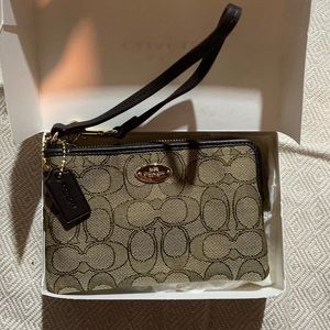 Coach wristlet - never used!